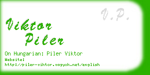 viktor piler business card